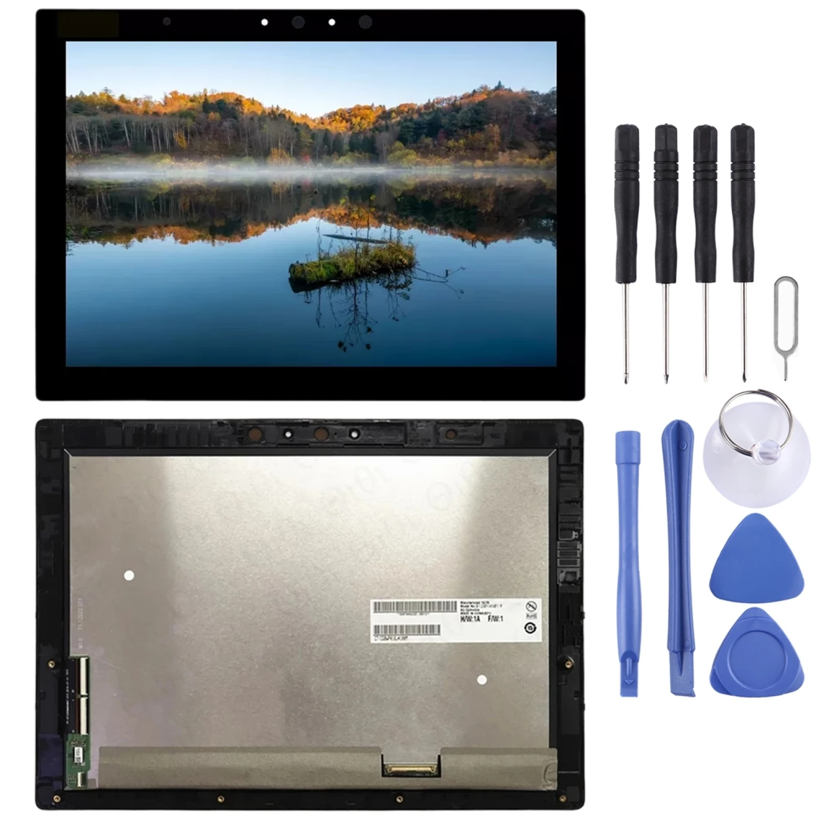 2880x1920  LCD Screen for Lenovo ideaPad Miix 720-12 720-12IKB 5D10M65391 Digitizer Full Assembly With Frame