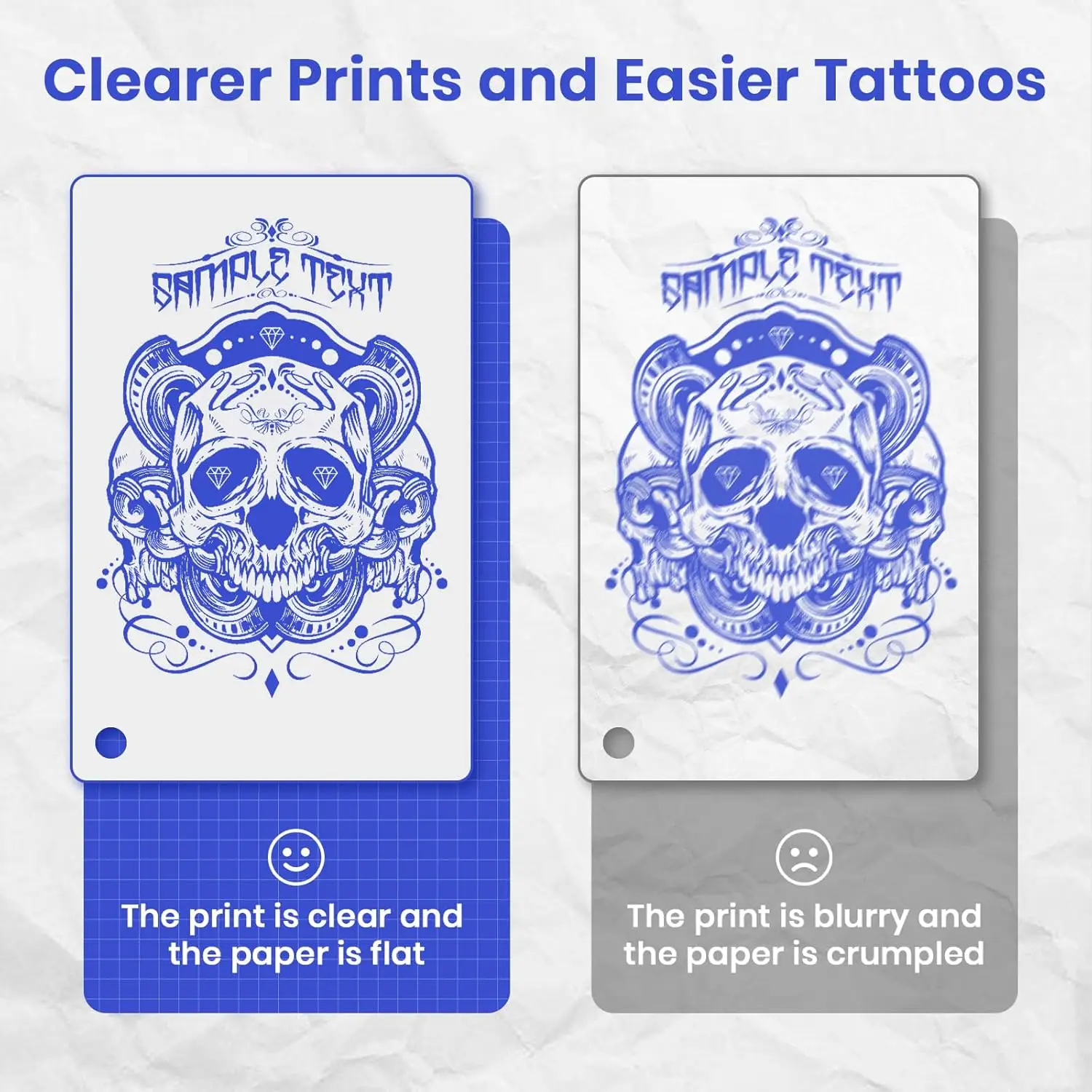 Wireless Tattoo Transfer Machine Bluetooth Tattoo Thermal Stencil Printer Compatible with Smartphones&PC