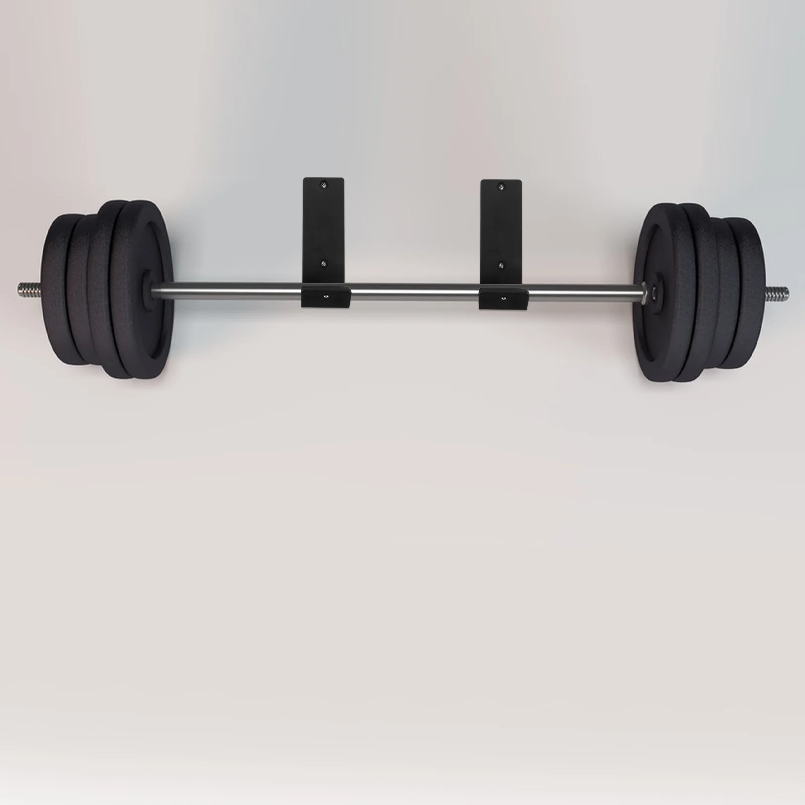 1 paio di ganci per bilanciere per squat, accessori per attrezzature da palestra in plastica resistente, salvaspazio, per riporre i pesi, ganci a J