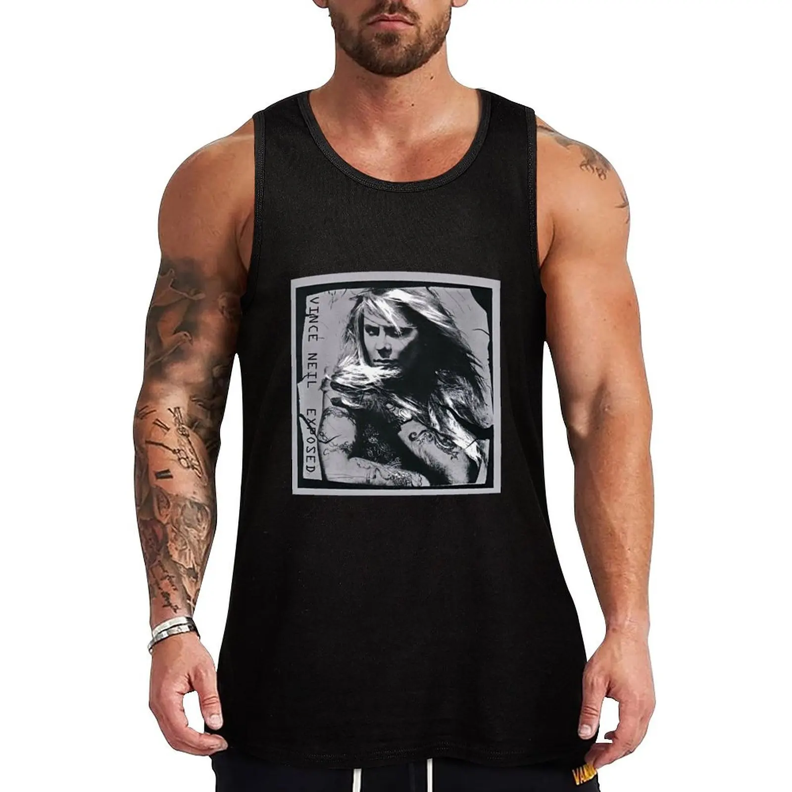 

Vince Neil exposed Tank Top Japanese t-shirt gym accessories men Men's tops