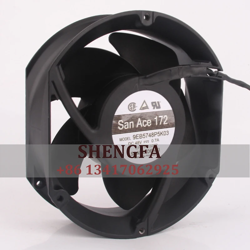 SANYO Case Fan 9EB5748P5K03 172*150*50MM DC48V 0.7A 17251 4-Wire Double Ball Bearing Inverter Cooling Fan