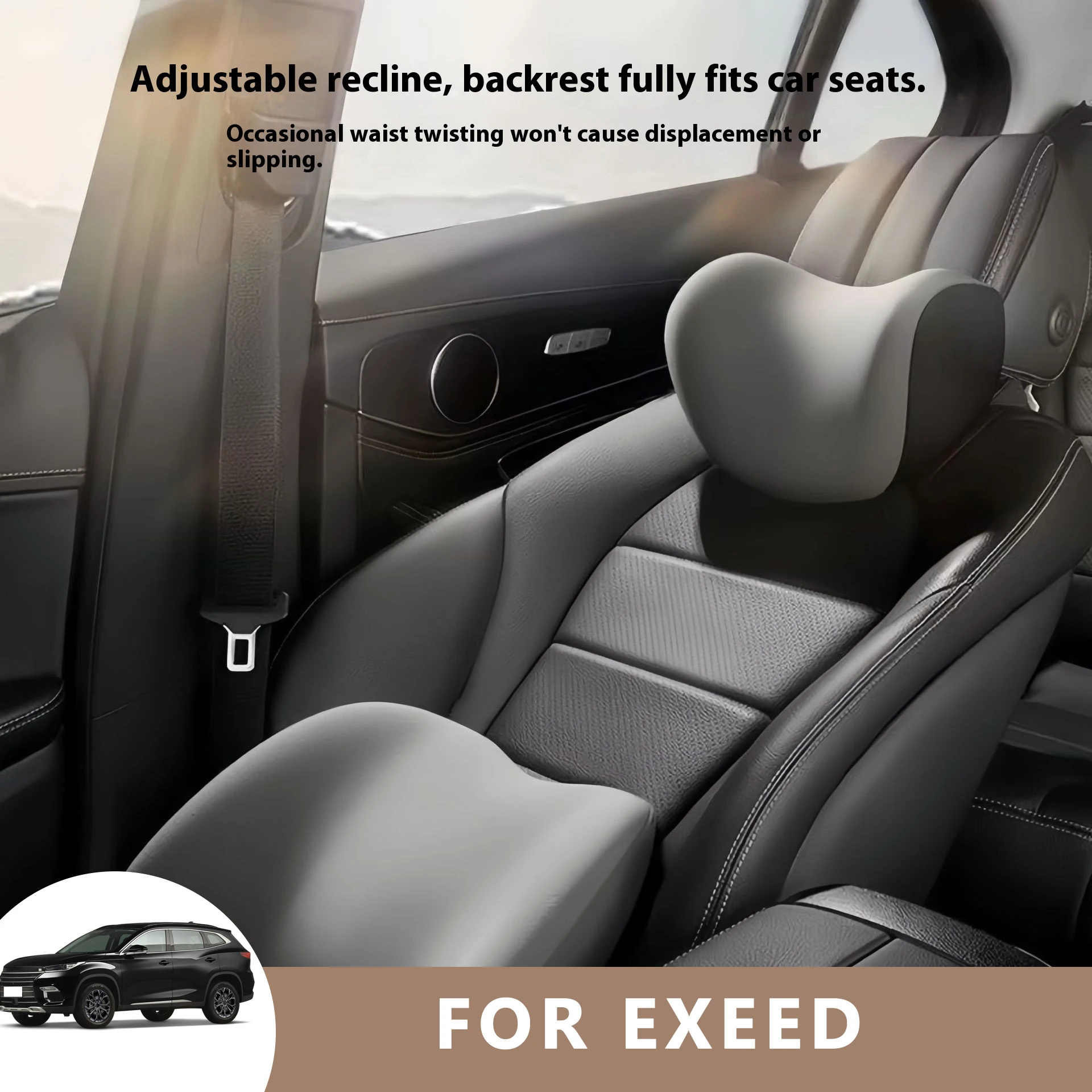 

Car Neck Pilow Protector Auto Seat Headrest Soft Waist Cushion Neck Cushion Backrest Lumbar Support for EXEED Sterra ES Star Era