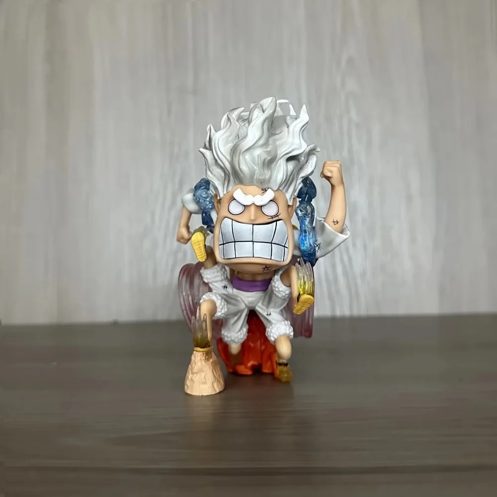 Figura de Acción Coleccionable de PVC de Monkey·D·Luffy de One Piece, Versión Q, Dios del Sol, Nikka Quinta Marcha, Hot Wheels, 15CM