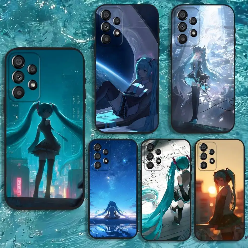 

H-Hatsune M-Miku Phone Case For Samsung Galaxy A20,A21s,A22,A31,A32,A52,A53,A72,73,A80 Soft Black Cover