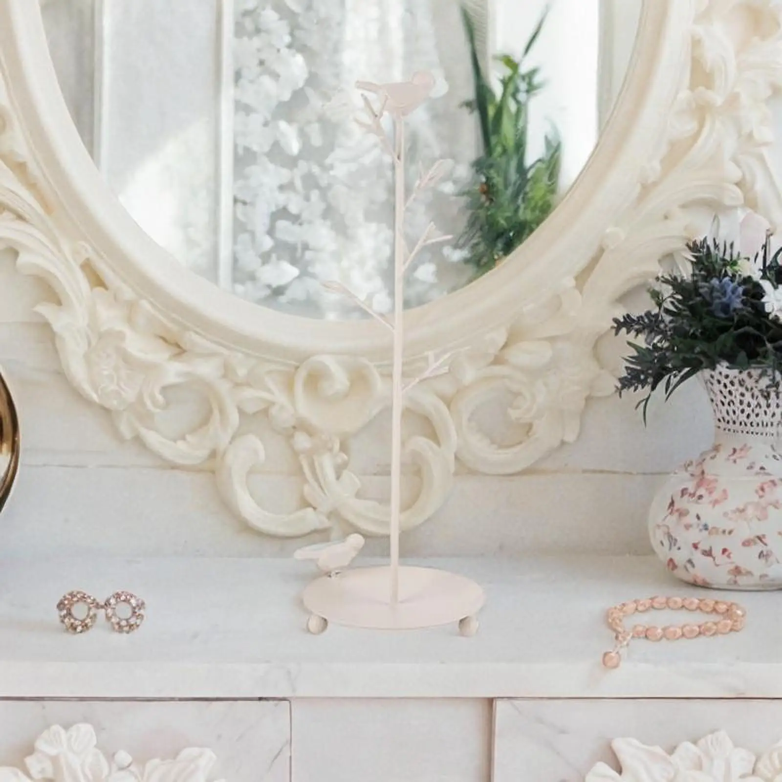 

Jewelry Stand Branch Jewelry Rack Birthday Gifts Iron Multifunction Necklace