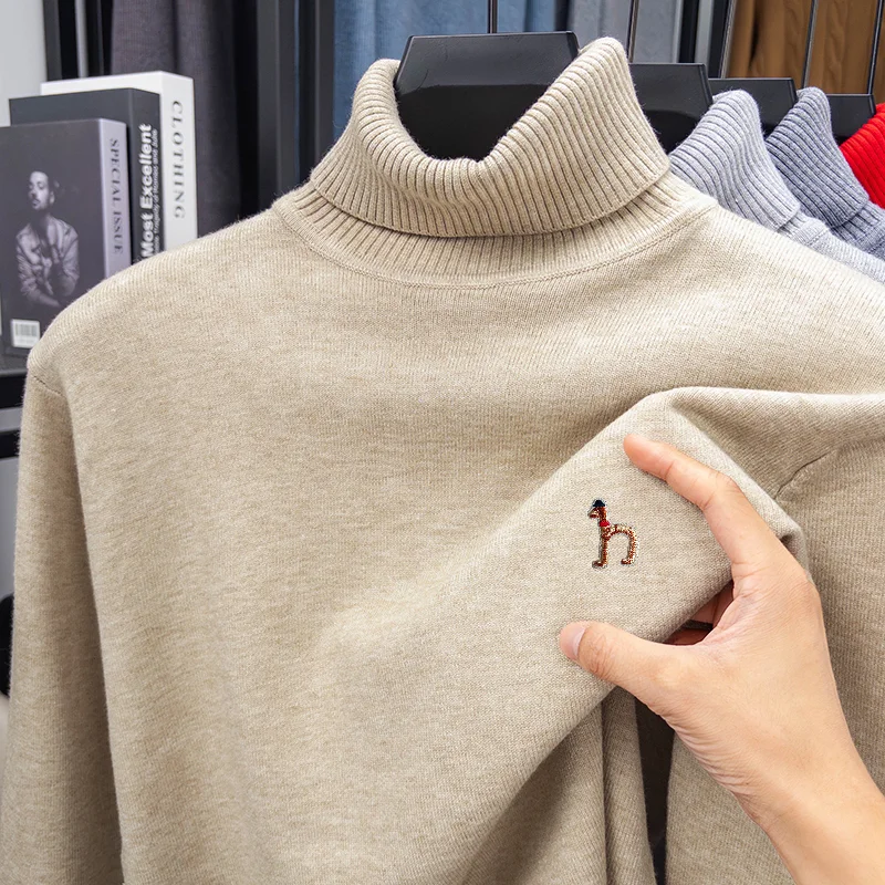 Pull en maille de luxe pour ho - Turtleneck Sweater Men avis et prix