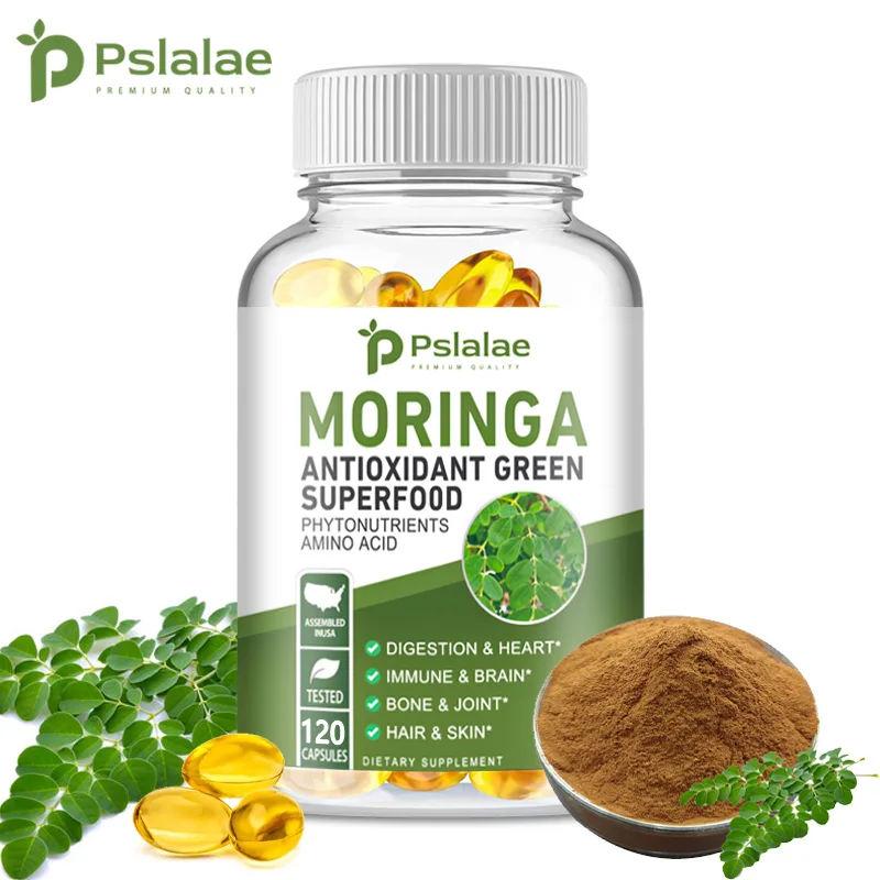 Moringa Capsules 1000mg - for Immune System, Energy & Metabolism, Antioxidant