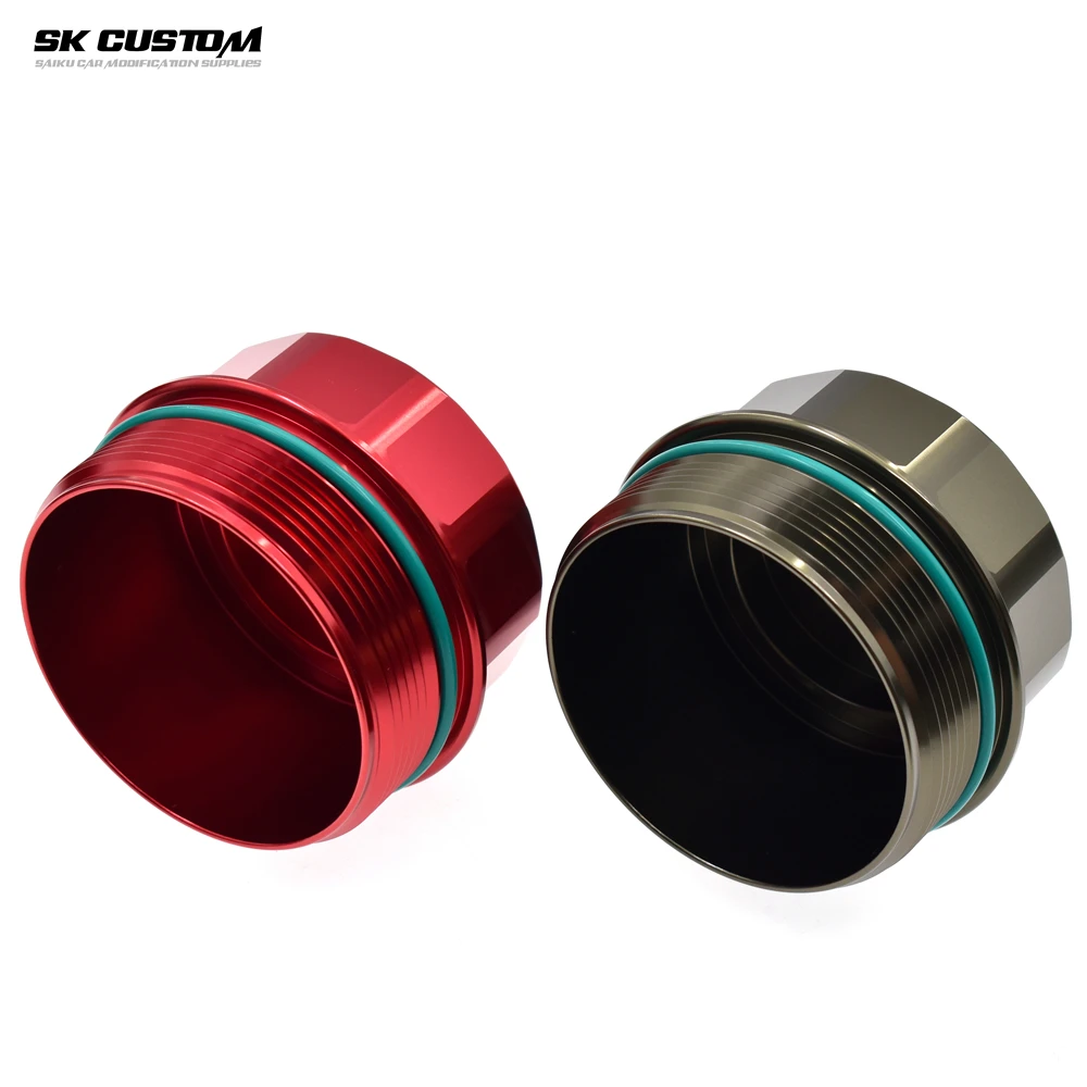 SKCUSTOM for BMW 3 5 7 Series E46 M52 M54 M56 Oil Filter Housing Forged aluminum alloy