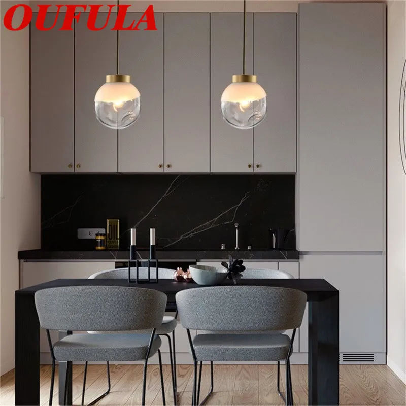 

SOFEINA Modern Brass Pendant Lights Copper Contemporary Home Fixture Suitable For Dining Room Restaurant