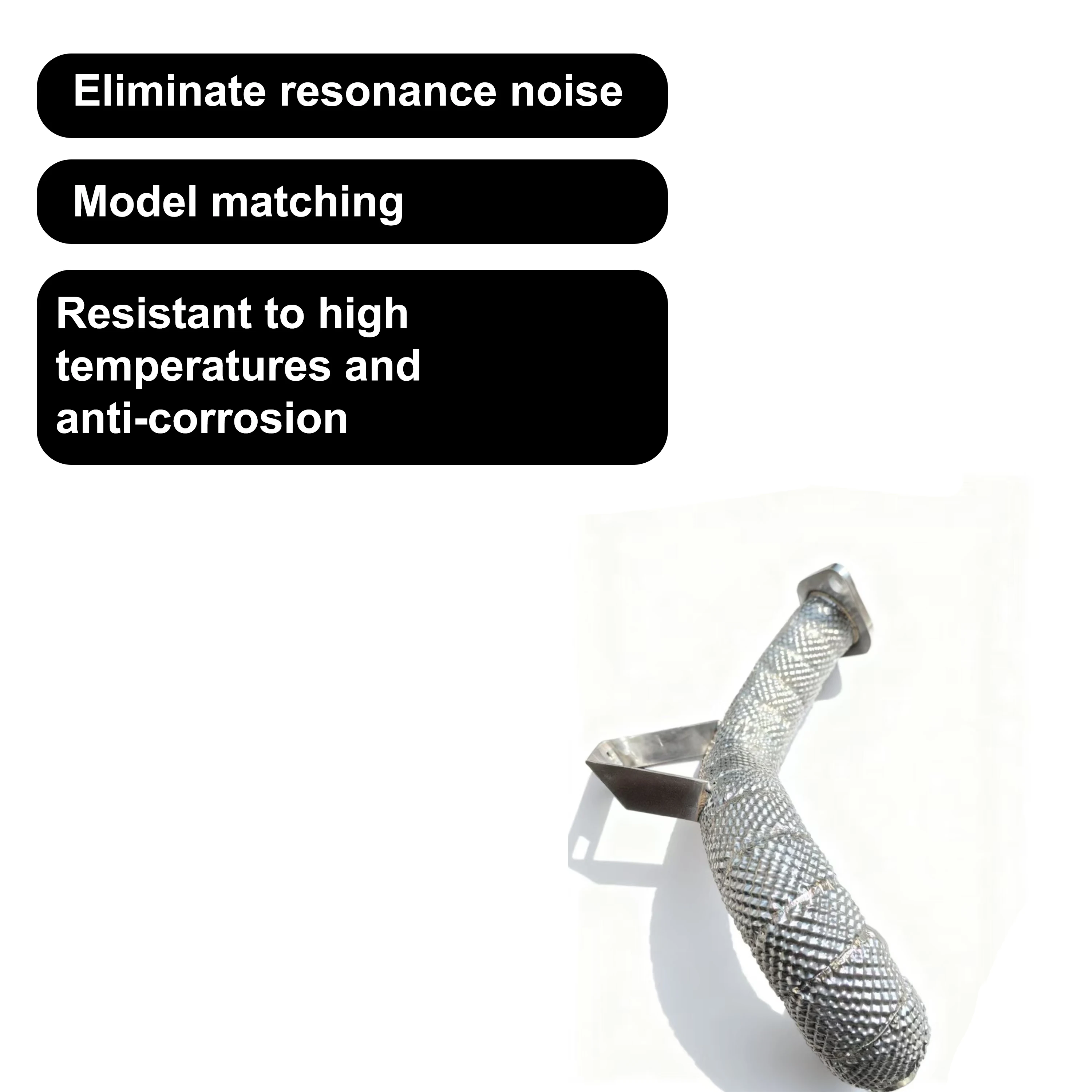 Tubo de escape de fluxo livre ace para mercedes benz w177 a200 1.3t, cabeçote de escape sus304 de alta qualidade com proteção térmica, tubo de escape de ajuste