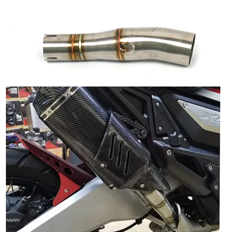 Suitable for Honda X ADV750 XADV750 Motorcycle Exhaust Pipe Modified Motorcycle Connection Pipe Muffler Stainless Steel