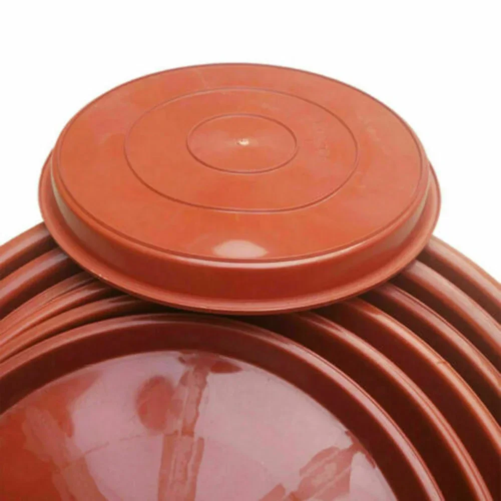 10pcs 13.9/ 17.8/26cm Plastic Potted Plant Pot Tray Plant Saucers Water Tray Base For Indoor Outdoor Home Decoration