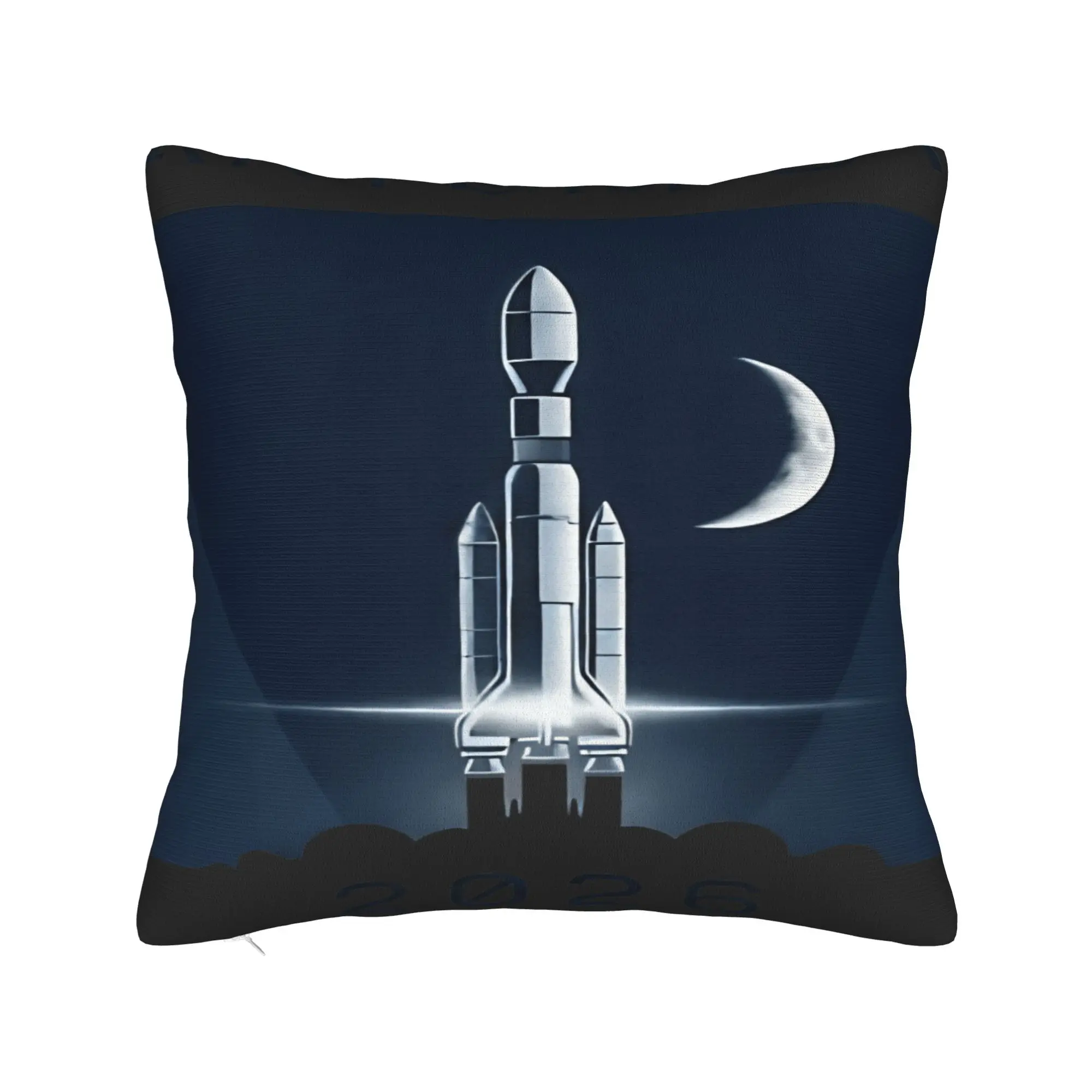 Pillow Cover Artemis II Back to the Moon 2026  Funny Pillow Case For Office Car Home Decor Pillowcases