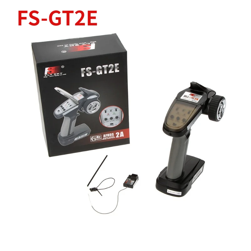 

1pcs Original Flysky Transmitter FS-GT2E AFHDS 2A 2.4g 2CH Radio System For RC Car Boat With FS-A3 Receiver DIY Parts