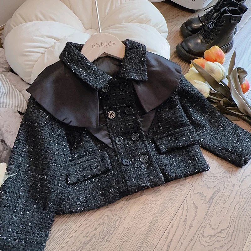 2-8 Years Girls Clothing Sets Spring Autumn New Fashion Tops+Shorts 2Pcs Little Princess Baby Suits Christmas Party Kids Clothes