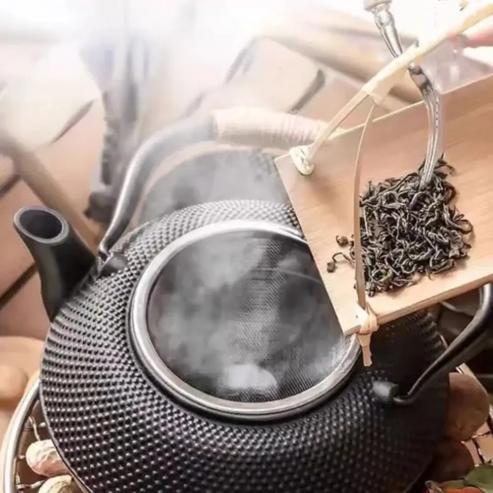 With Stainless Steel Infuser Cast Iron Pot Teapot Chinese Japanese Antique Style Fast Heat Conduction Tea Kettle