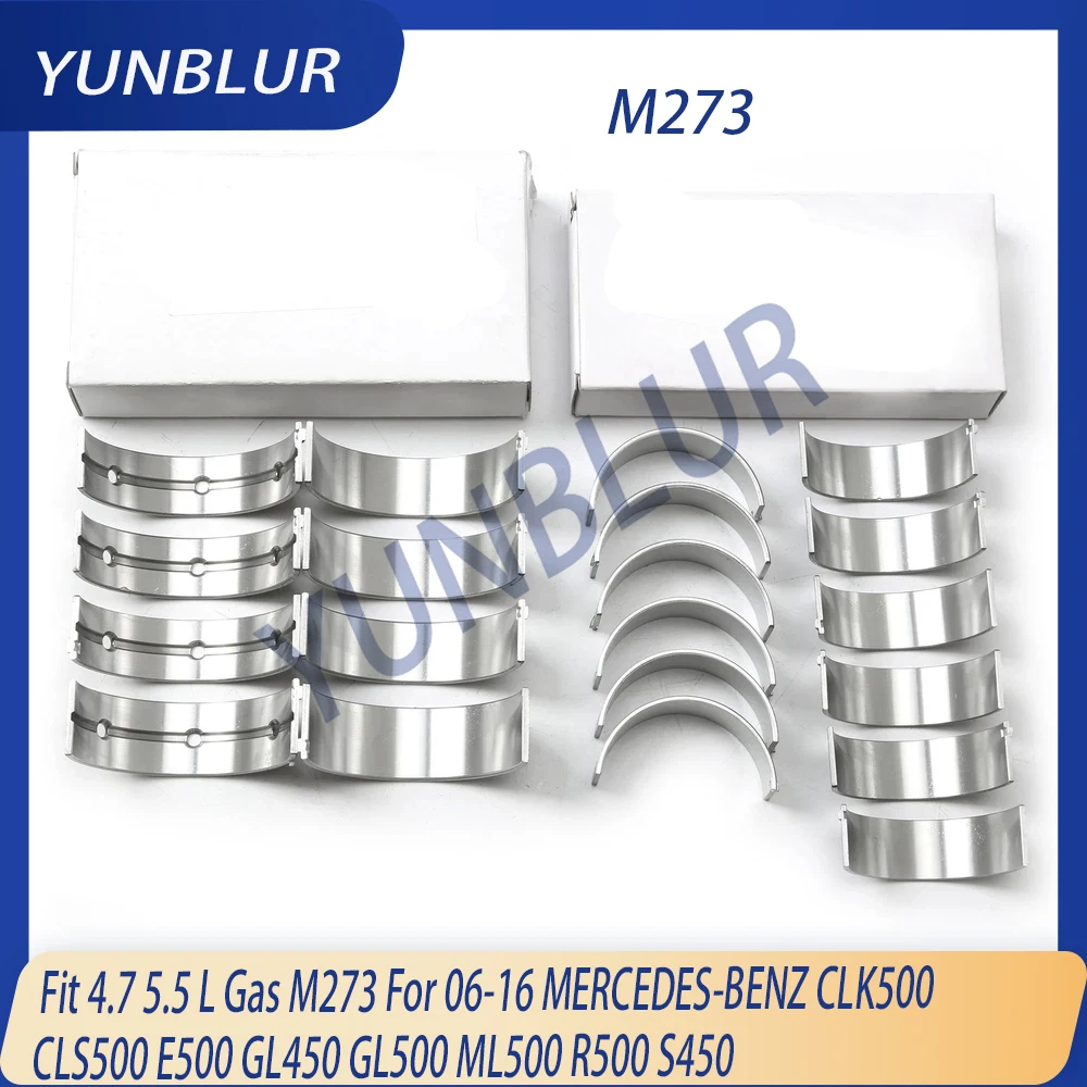 

STD Engine Main & Con-rod Bearing Set Fit 4.7 5.5 L M273 For 06-16 MERCEDES-BENZ CLK500 CLS500 E500 GL450 GL500 ML500 R500 S450