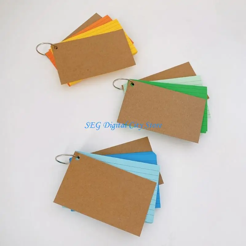 U75B Flash Cards Lined Index Cards Study Cards Game Cards Blank Revisions Cards
