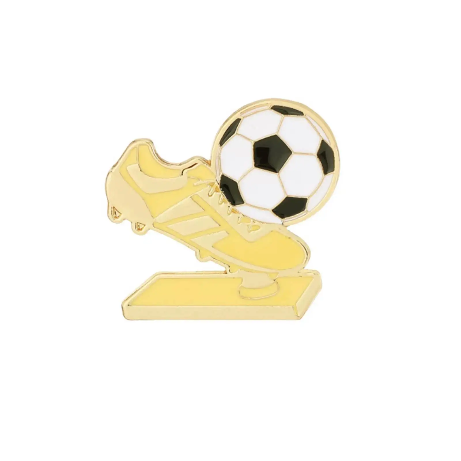 Emaille-Broschen mit Fußball-Thema, Sportfans, Torwarthandschuhe, Trophäe, Fußballschuhe, Sportler, Schmuck, Geschenke – Detail 4