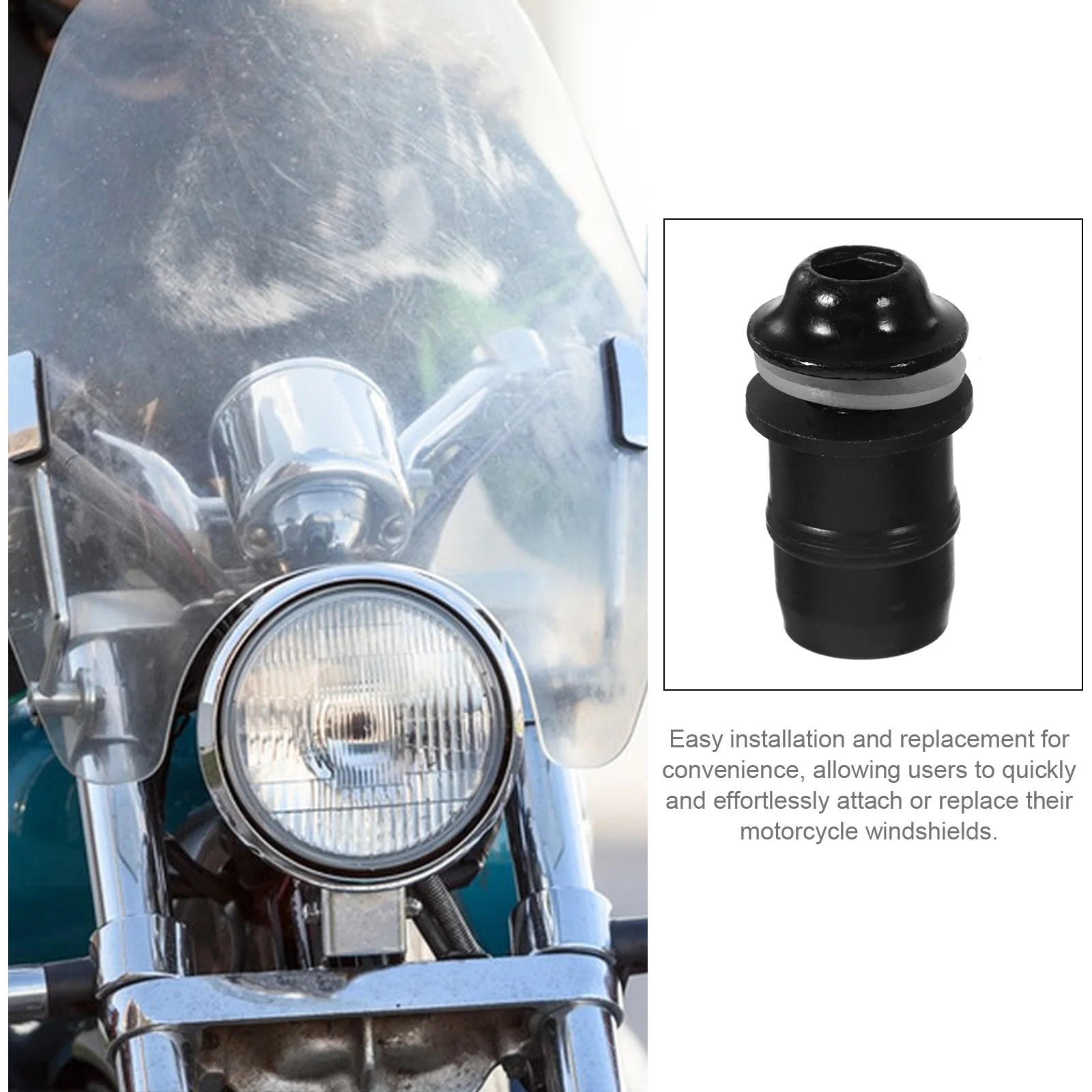 

1Set Motorcycle Fairing Bolt Kit Secure Windscreen Screws Easy Install Long Lasting Motorcycle Fairing Bolt Kit