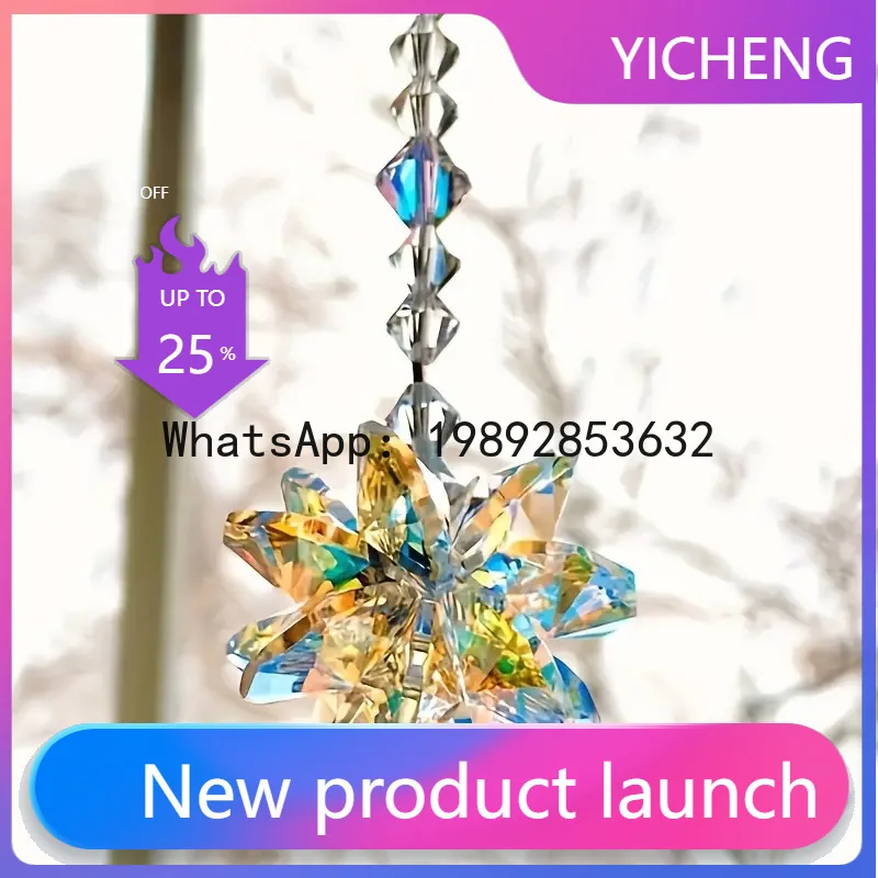 

FL hot-selling new car snowflake AB color pendant sun catcher crystal flower