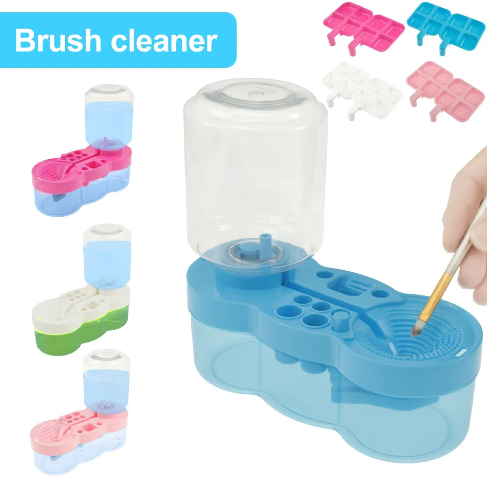 

Paint Brushes Cleaner Automatic Water Circulation Paint Brush Cleaner Tool with Paint Tray Art Supplies Wash Bucket Kid Gift