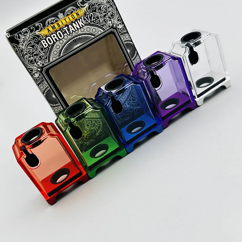 vape Original Ambition Mods Boro Tank V2 Boro Tank Compatible with All RBA/Bridge/Mod Suit for SXK BB BOX Billet Box Mod