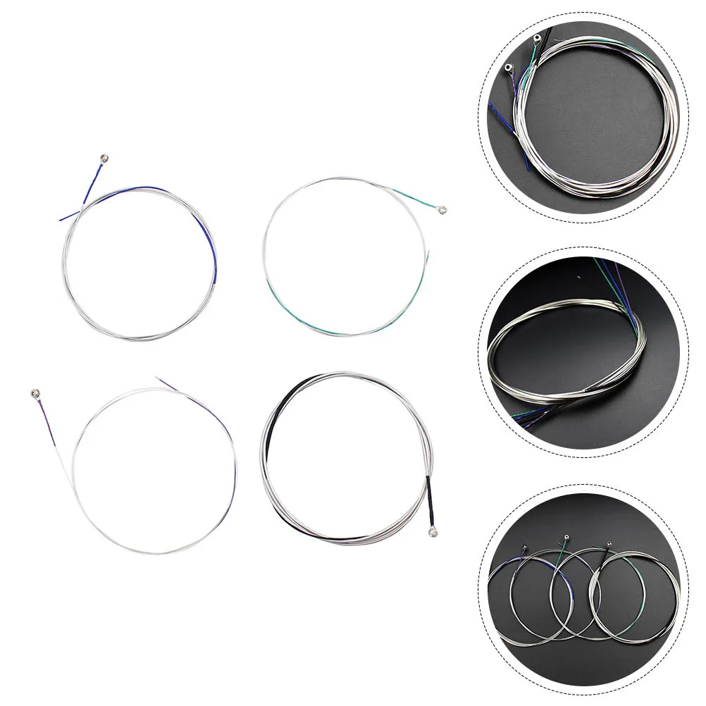 

4pcs Cello Strings Stainless Steel Nickel Silver for Cello Replacement Stringed Musical Instruments Accessories