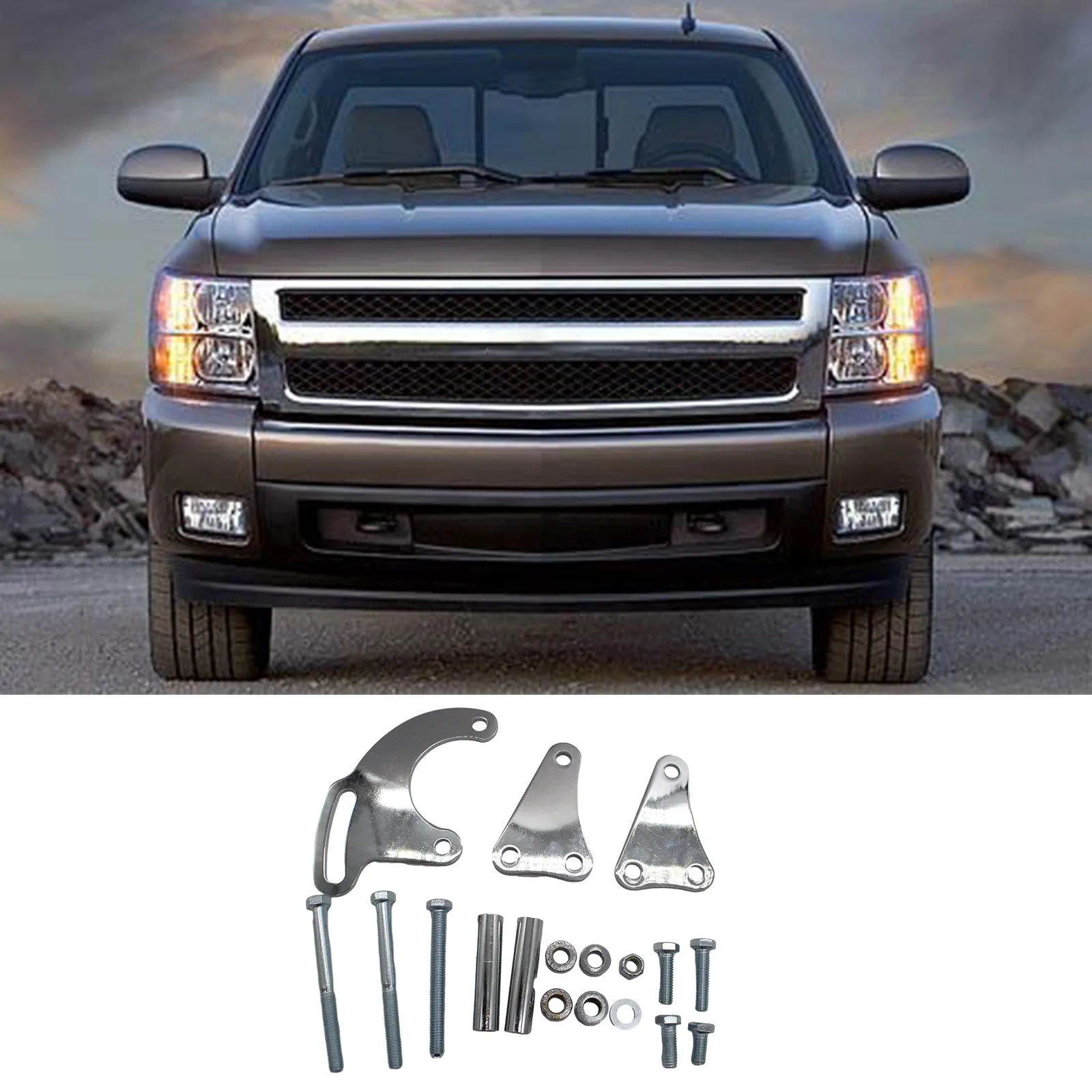 

Совместимость с BBC LWP 396 454 502, маленькие блоки, кронштейн для насоса рулевого управления, подставка для крепления двигателя, автомобильные аксессуары, прочный