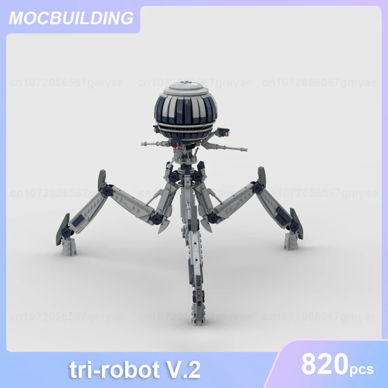 

Tri-robot V.2 & Homing Spider Robot & CSI J-1 Proton Cannon Model MOC Building Blocks DIY Assemble Bricks Collection Toy Gifts