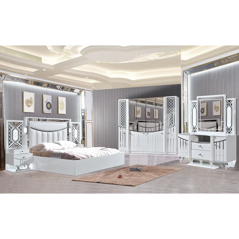 

&Hotel Liquidation and Super Leather Cushion Headboard King Size Bed in Pakistan Bedroom Furniture Set