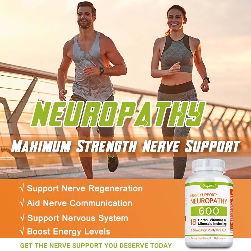 Neuropathy Support Supplement 600mg - Supports Overall Nerve Health, Relieves Nerve Pain, and Promotes Energy Production 6