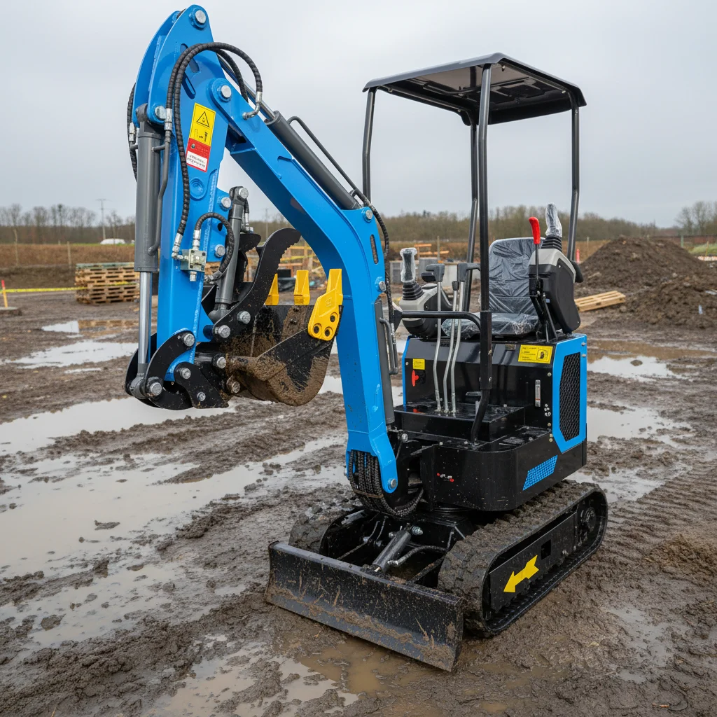 

Мини-гидравлический гусеничный экскаватор с перфорацией 1 тонна - компактный экскаватор для строительного сельского хозяйства | Экскавадора Пикень