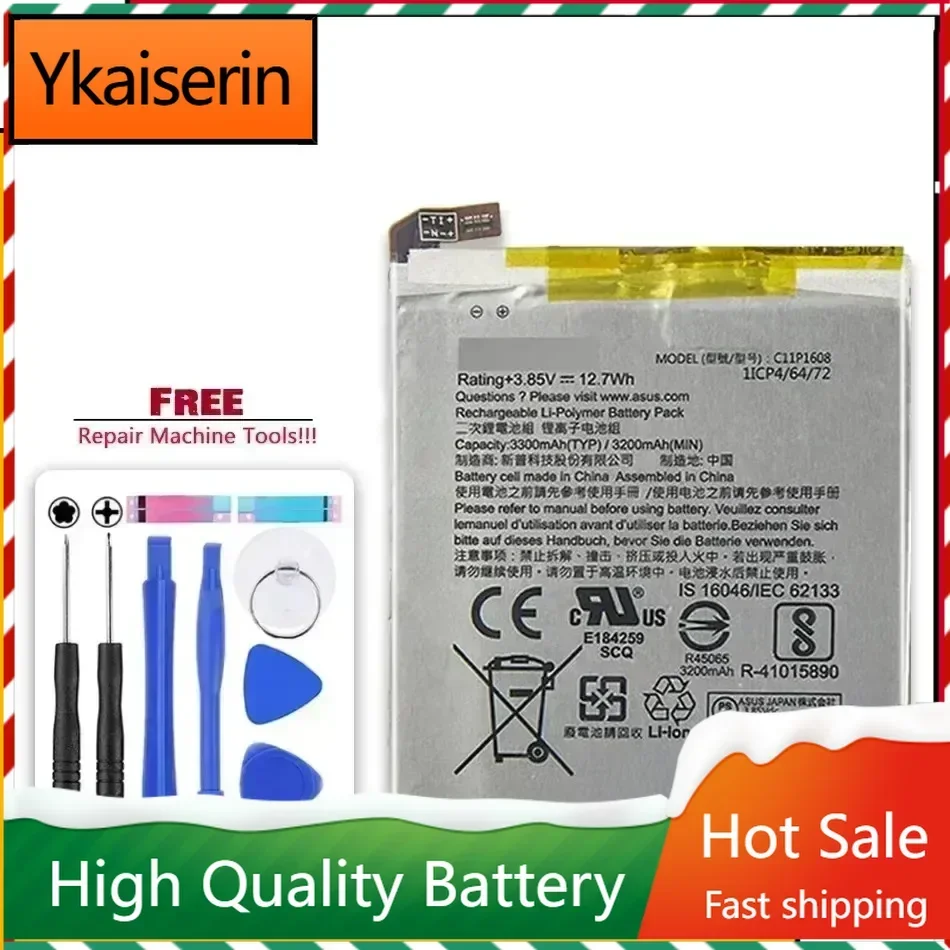 C11P1608 Battery for ASUS Zenfone AR ZS571KL A002 A002A 3300mAh High Capacity Authentic Batteries + Free Tools Warranty