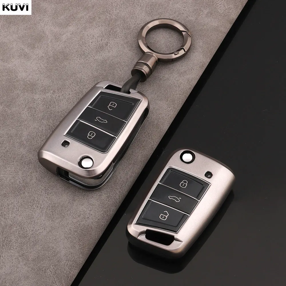 

Fashion TPU Car Key Case Full Cover Fob For VW Volkswagen Golf 7 MK7 Tiguan MK2 For SEAT Ateca Leon FR 2 Ibiza For Skoda Octavia