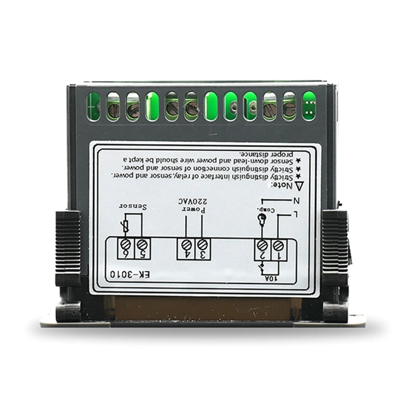 Controlador De Temperatura Termostato Preto, Sensor Com Sonda Para Congelador De Armazenamento A Frio, 220V, EK-3010