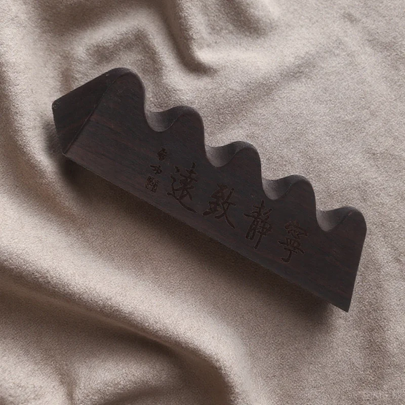 حامل فرشاة الخط الرجعية مسند القلم الخشبي التصميم الإبداعي ديكور مكتب المنزل هدية عملية حامل فرشاة الخط #1