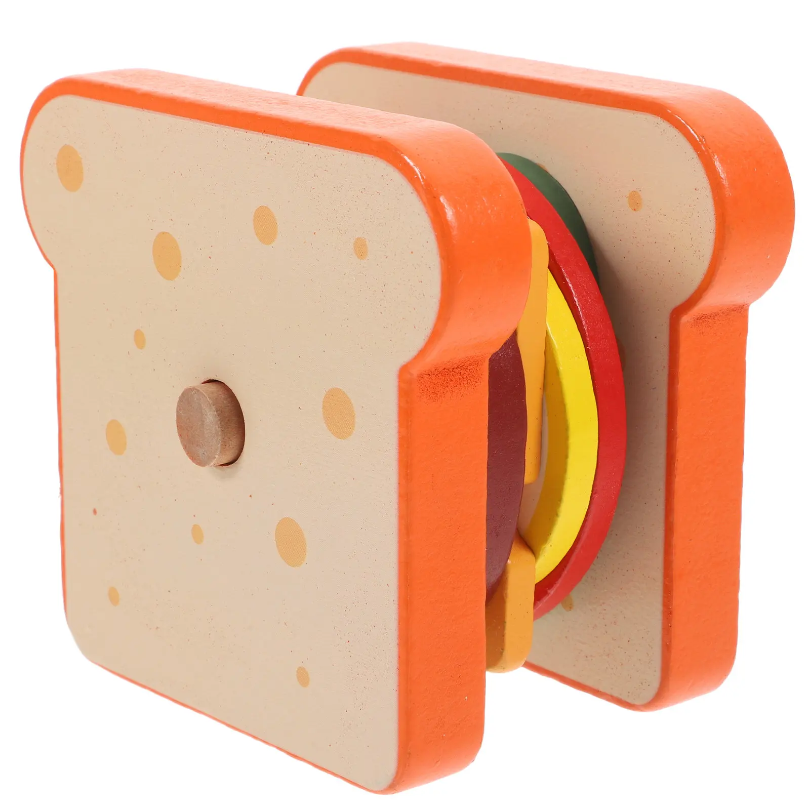 Montessori Wooden Sandwich Stacking Game Educational Preschool Stem Development Fine Motor Skills Logical Thinking Creativity