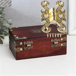 50Pcs Zinc European Antique H-Shape Mini Hinges With Screws Jewelry Boxes DIY Craftwork