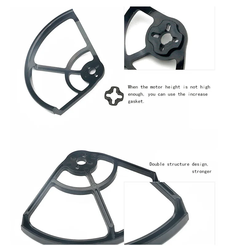 Hélice FPV de 3 pouces, 4 pièces, anneau de Protection, couvercle de canard, Kit de cadre de drone pour Micro Drone RC Quadcopter