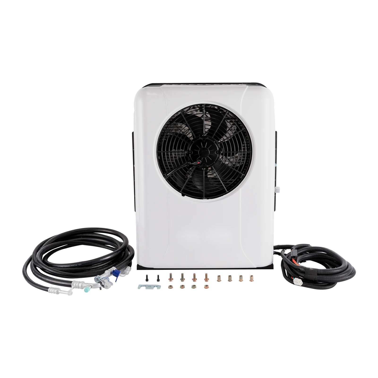 24V DC Parking Air Conditioner 3000W Cooling Capacity Truck AC Unit for Cab Under 6㎡ For RV Truck Tractors Van Motorhome Camper