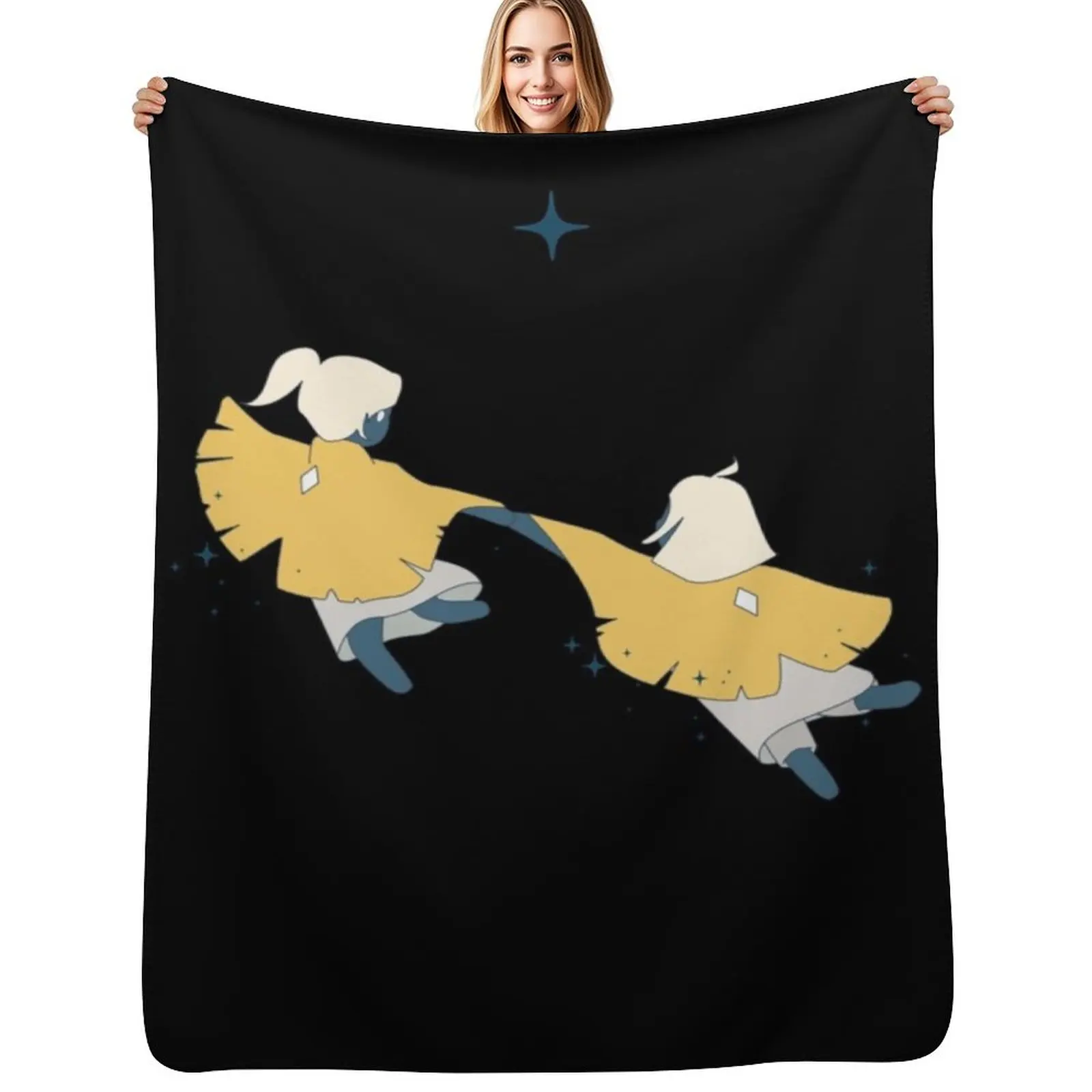 

Moths - sky COTL children of the light Throw Blanket Large Winter beds Bed covers Warm Blankets