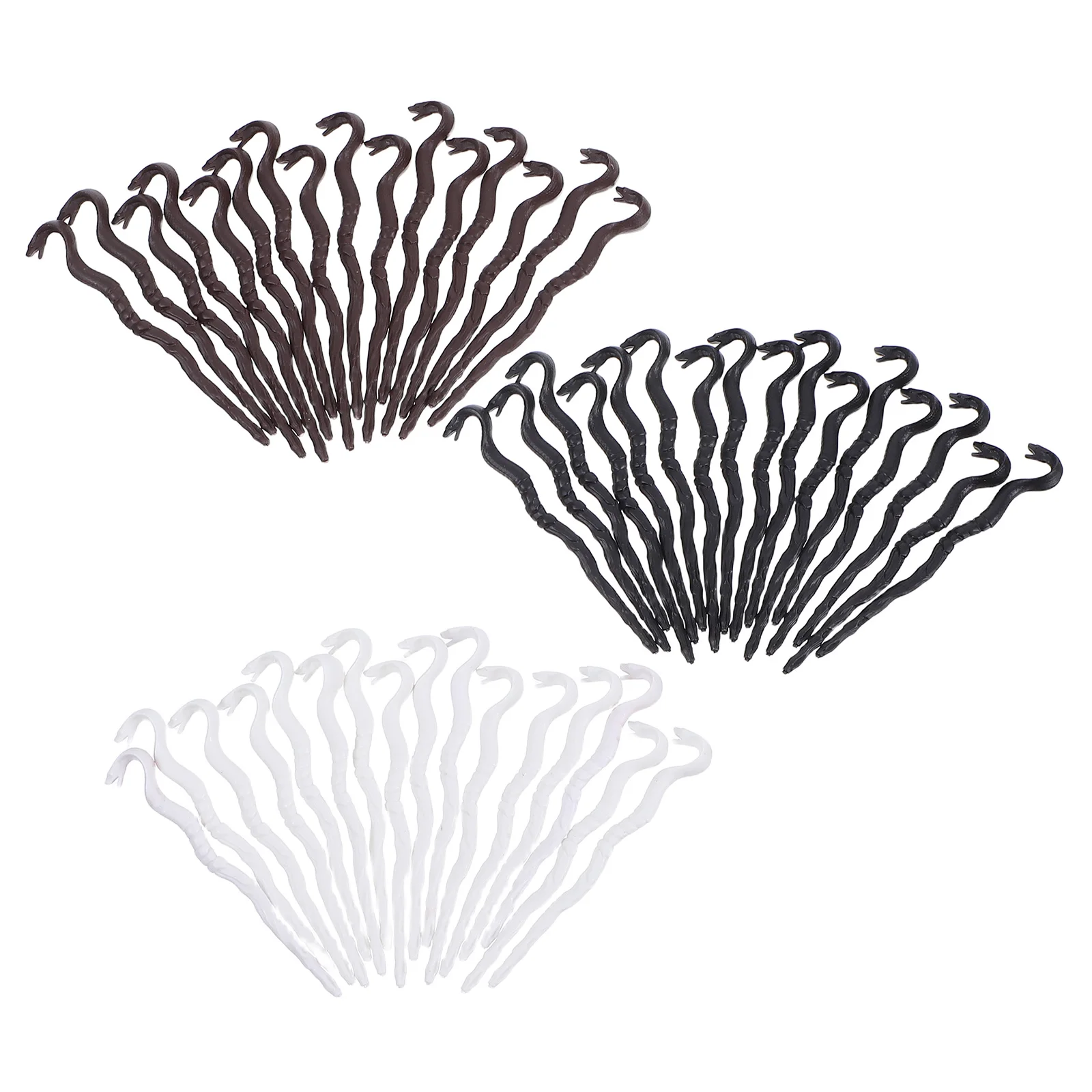 

48 Pcs Mini Snake Head Crutch Halloween Accessories Cosplay Costume Wand Prop Creative Broom Decorative Wands Festival Child