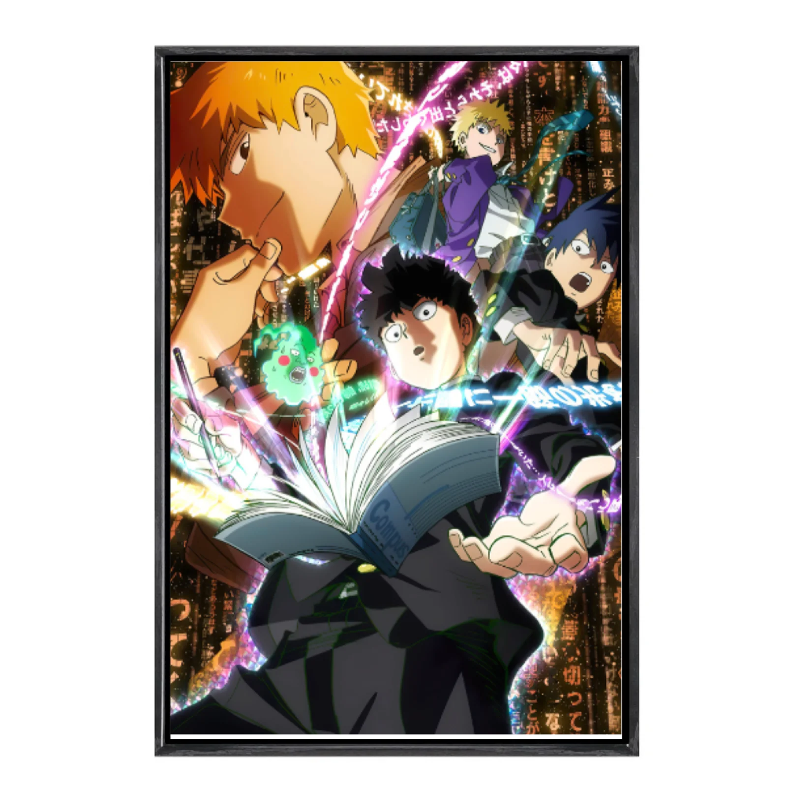 

Japanese Manga Multi-Size Canvas Poster Double Framed Wall Art,Mob Psycho 100 Home Decor