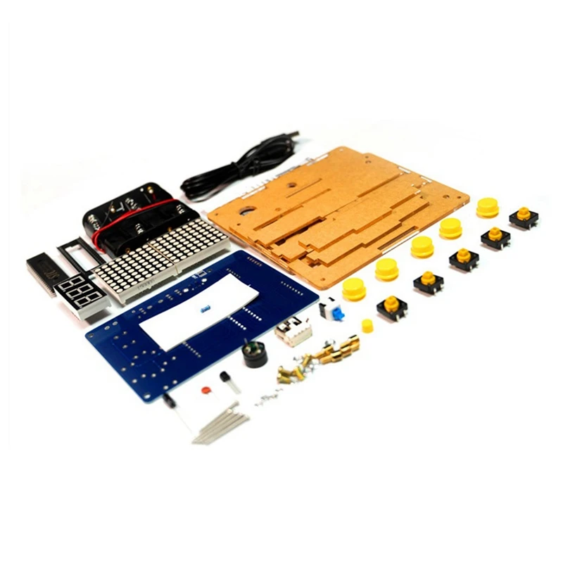 1Set DIY Electronic Soldering Welding Tranning Set Electronic Soldering Kits With Acrylic Case