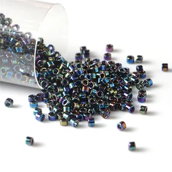 10g/Tube Miyuki Delica Glass Japanes Beads Metalic Seed Beads Round Spacer Beads for Jewelry Making
