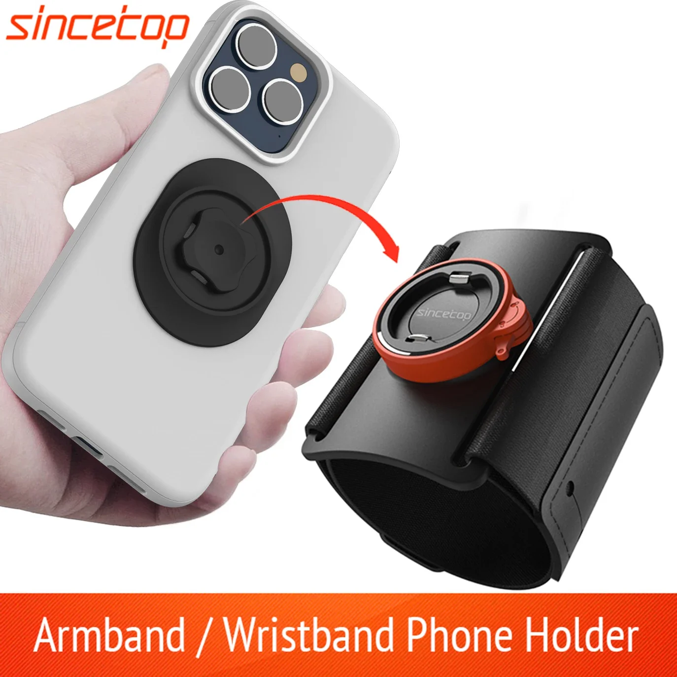 

Universal Sports Armband for iPhone 11 X 8 7 Samsung Rotatable Wrist Running Sport Arm Band With Key Holder for 4-6 inch Phone