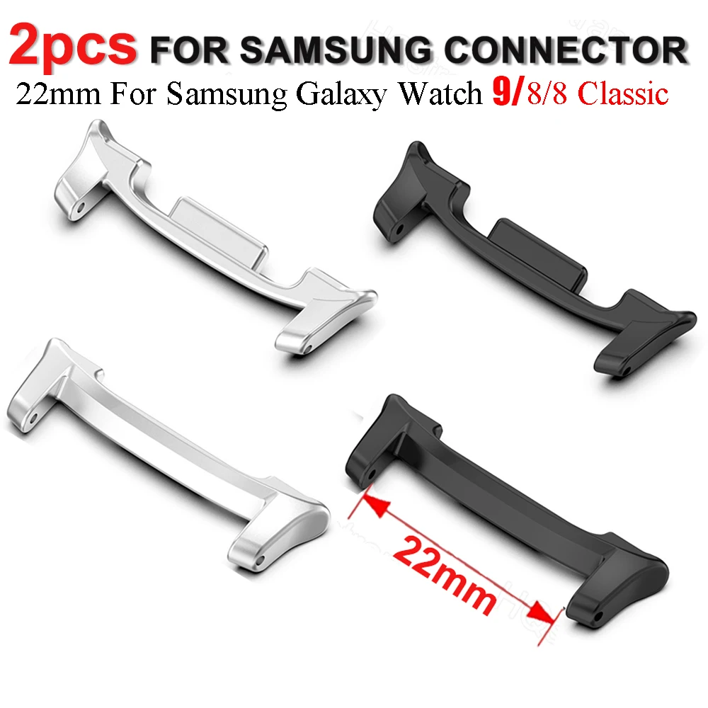 1 Paar Adapter für Samsung Galaxy Watch 9 8 44mm 40mm Metallanschluss für Samsung Watch Galaxy 8 Classic 46mm Uhrenzubehör