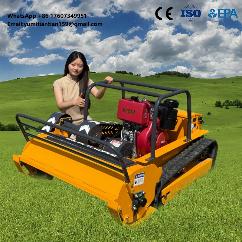 

Agricultural Crawler Remote Control Lawn Mower Self Propelled Petrol Electric Robot Lawn Mower Wholesale Factory