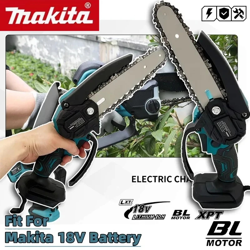 

Электрическая цепная пила Makita 6 дюймов, ручная портативная пила для распиловки древесины, садовый инструмент для обрезки деревьев, электроинструмент для Makita 18V 20V